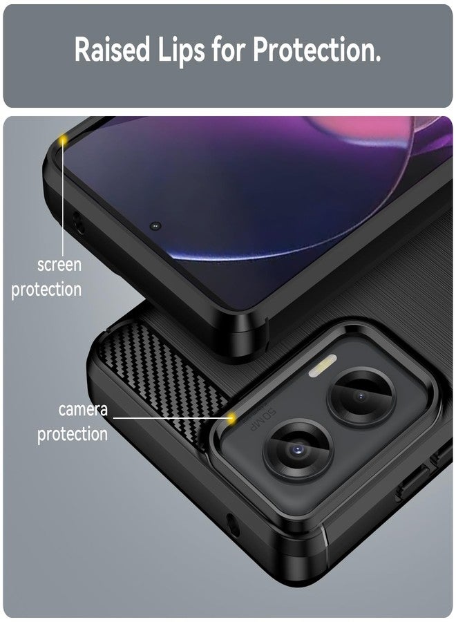 أوسوفر جراب لهاتف Moto G Stylus 5G 2024: مع قطعتين من واقي الشاشة، غطاء حماية مرن من مطاط TPU مقاوم للصدمات لهاتف Motorola G Stylus 5G 2024 (أسود) - Image 2