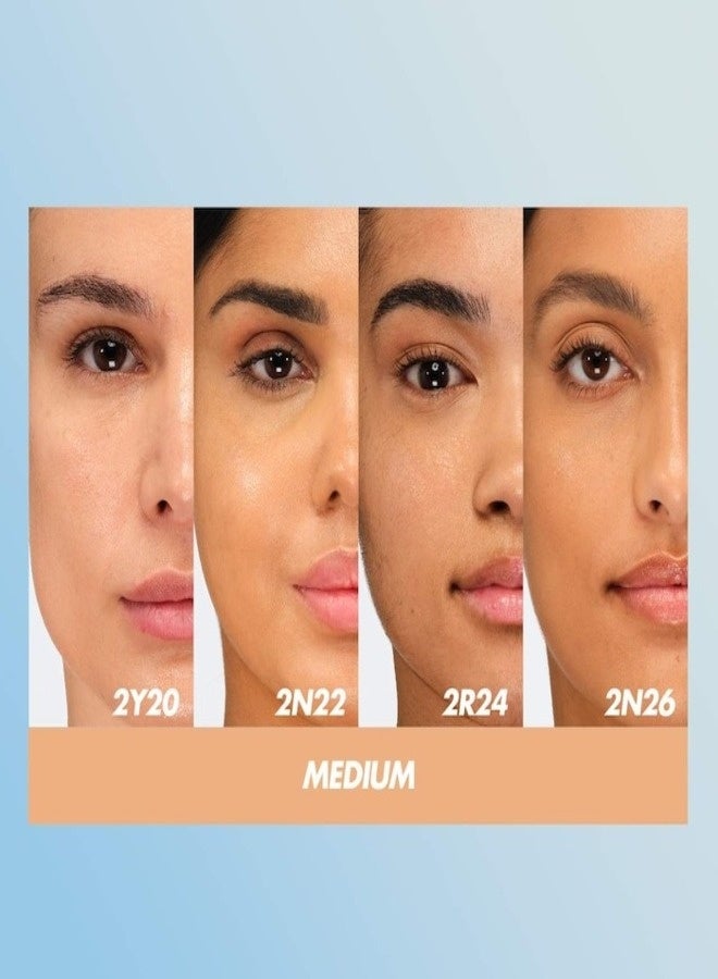 MAKE UP FOR EVER HD Skin Hydra Glow Hydrating Foundation with Hyaluronic Acid 30ml / 1oz – Shade 2R24 Cool Nude – For Medium Skin with Rosy Undertones - Image 4