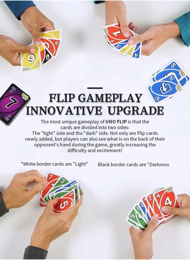 Generic - UNO Flip Double-Sided Overturn Classic Game for Family Gathering Entertainment - Image 1