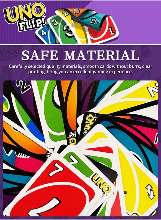 Generic - UNO Flip Double-Sided Overturn Classic Game for Family Gathering Entertainment - Image 1