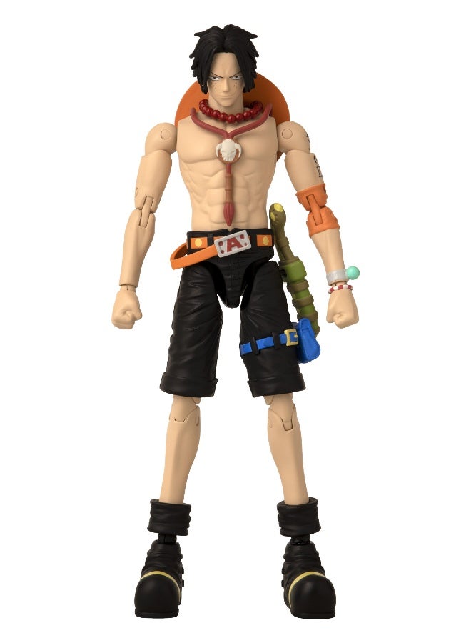 Bandai Anime Heroes One Piece Portgas D Ace 6.5-Inches | Collectible Action Figure | Interchangeable Hands | Perfect Gift for Collectors, Manga & Anime Lovers! - Image 3