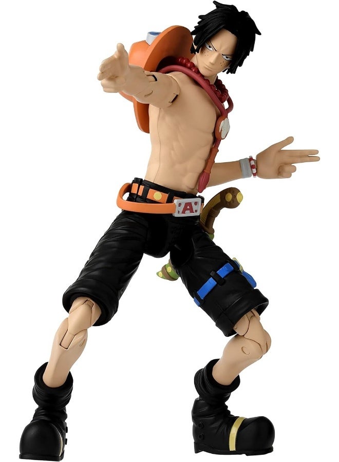Bandai Anime Heroes One Piece Portgas D Ace 6.5-Inches | Collectible Action Figure | Interchangeable Hands | Perfect Gift for Collectors, Manga & Anime Lovers! - Image 2