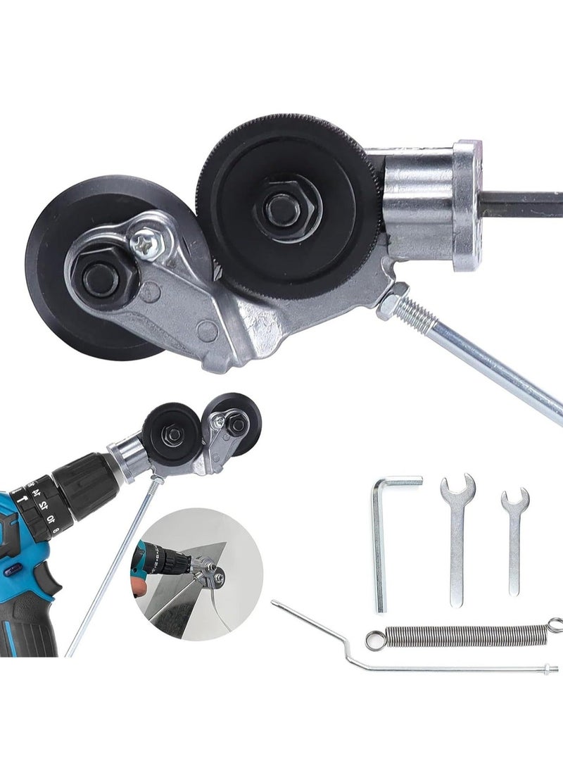 Electric Drill Plate Cutter, Metal Nibbler Drill Attachment, DIY Metal Drill Attachment, Electric Drill Plate Cutter Attachment for Cutting Iron, White Sheet, Steel, Copper, Aluminum.  - Image 1