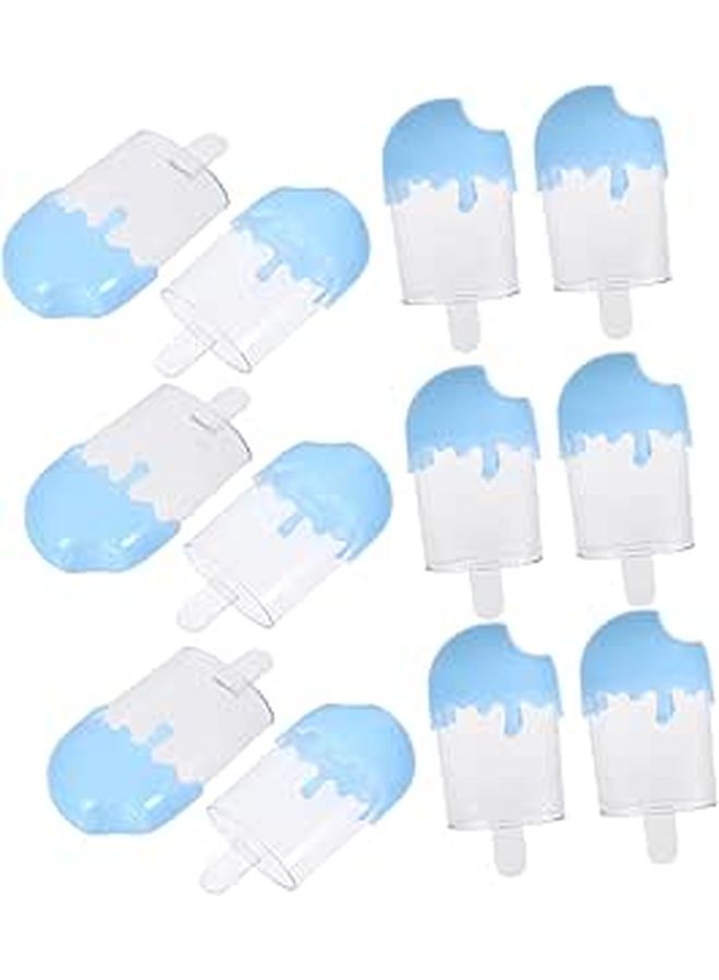 12 Pcs Ice Cream Candy Favor Boxes Stylish Treat Containers For Weddings Birthdays Parties With Secure Closure Portable Design - Image 1