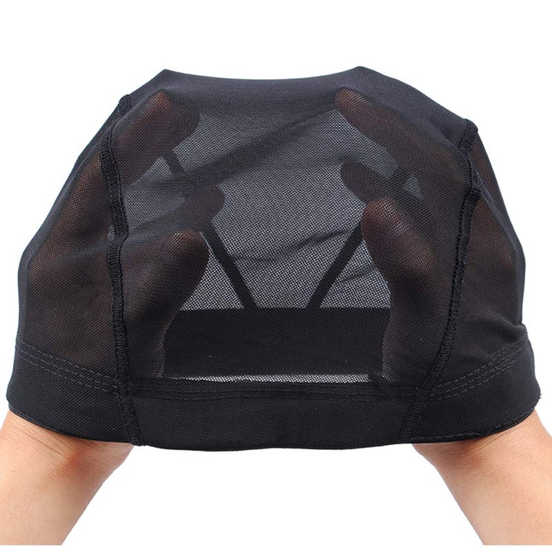 Nunify Breathable Mesh Dome Caps For Wigs Making Glueless Spandex Wig Cap Hair Weaveing Net With Width Elastic Wig BandsNunify Breathable Mesh Dome Caps For Wigs Making Glueless Spandex Wig Cap Hair