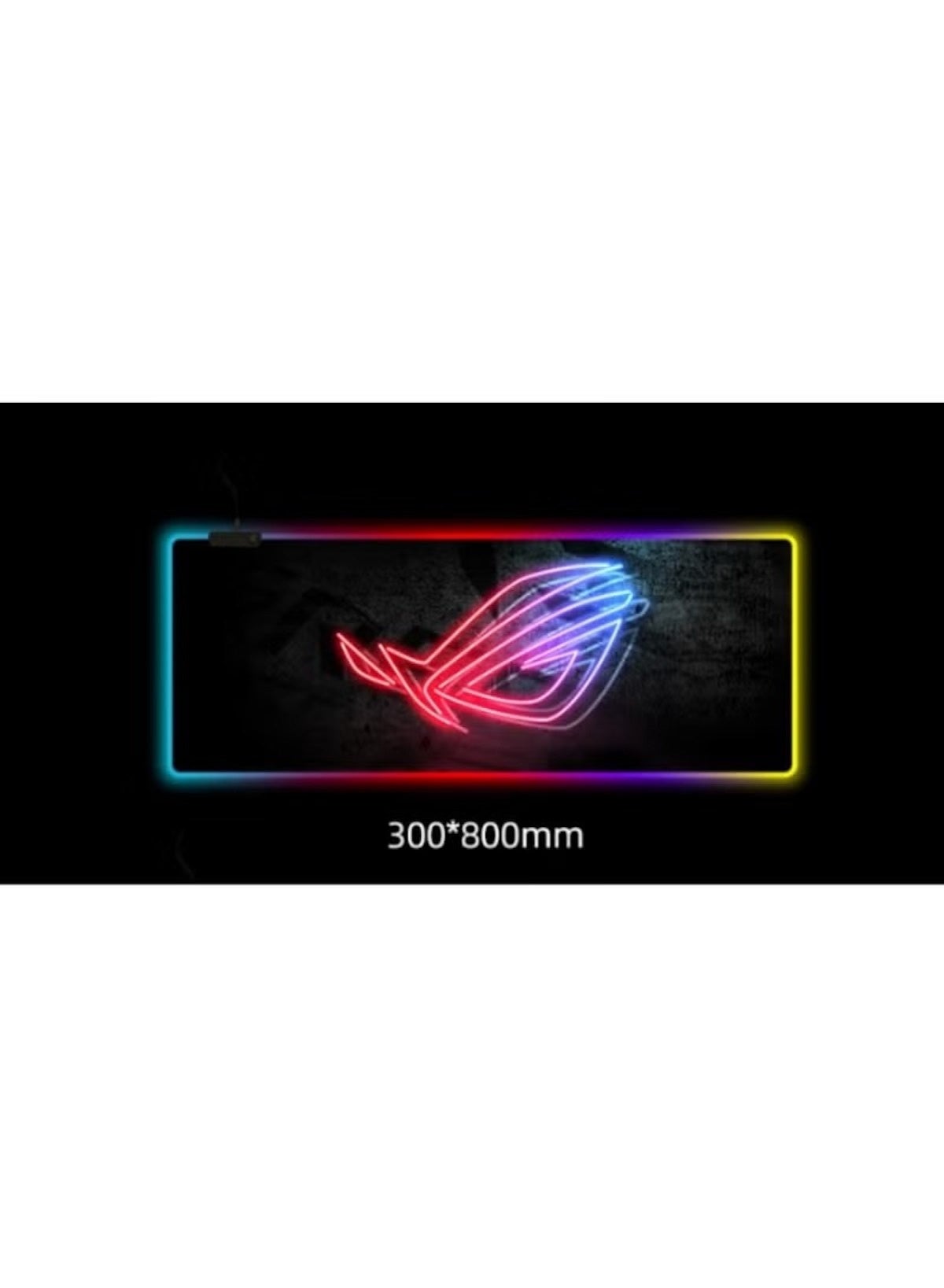 Huitich RGB Gaming Mouse Pad 300×800×3mm – Eye of Corruption Oversized Luminous Desk Mat