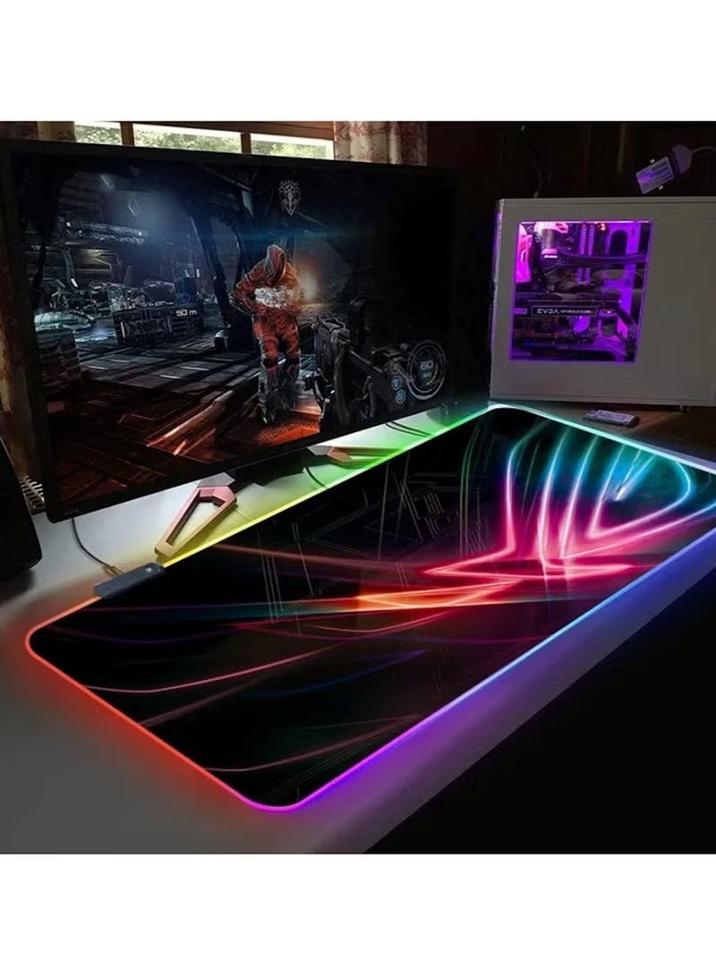 Huitich RGB Gaming Mouse Pad 300×800×3mm – Eye of Corruption Oversized Luminous Desk Mat - Image 4