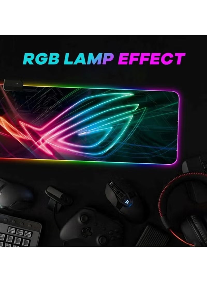 Huitich RGB Gaming Mouse Pad 300×800×3mm – Eye of Corruption Oversized Luminous Desk Mat - Image 5