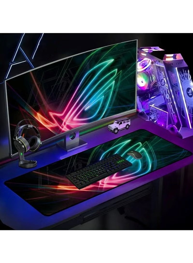 Huitich RGB Gaming Mouse Pad 300×800×3mm – Eye of Corruption Oversized Luminous Desk Mat - Image 2