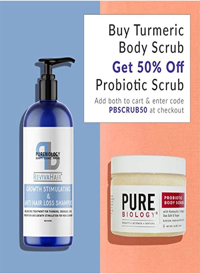 Pure Biology - Hair Growth Stimulating Shampoo With Biotin, Keratin, Natural Dht Blockers, Vitamins B + E & Breakthrough Anti Hair Loss Complex For Thinning, Damaged Hair For Men & Women - Image 1