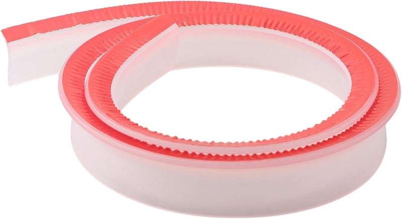 Silicone Shower Door Bottom Seal Flexible Dry Wet Shower Water Guard, Self-Adhesive Bathroom Floor Dam To Prevent Leaks In Curbless Showers & Bathtubs, 30Mm Height(Transparent 100cm) - Image 1