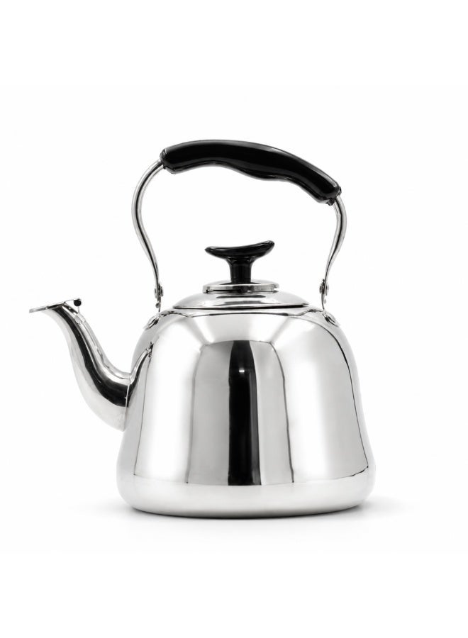 Beram Stainless Steel Tea Kettle with Infuser, Whistling Teapot, 2 Liters, Stovetop Safe, Whistling, Heat and Cold Resistant, Tea Strainers - Image 1