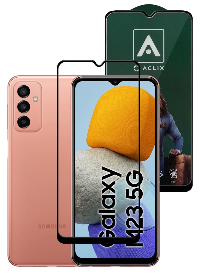 ACLIX Antistatic ESD Dustproof Premium Quality High Definition Tempered Glass Screen Protector Designed For Samsung Galaxy M23 - Image 1