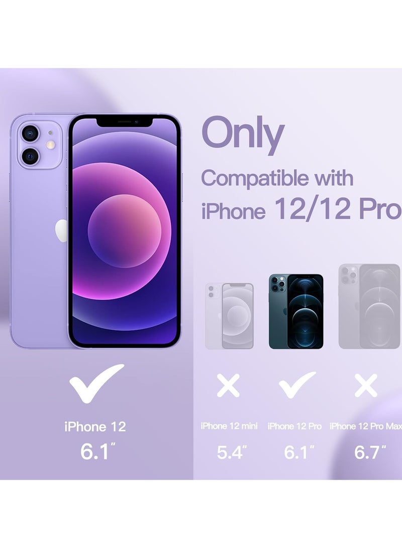 ACLIX Silicone Case Compatible with iPhone 12/12 Pro, Slim Liquid Silicone, Layers of Soft Gel Rubber Shockproof, Protective Phone Case Cover with TPU Lining (Light Purple) - Image 2