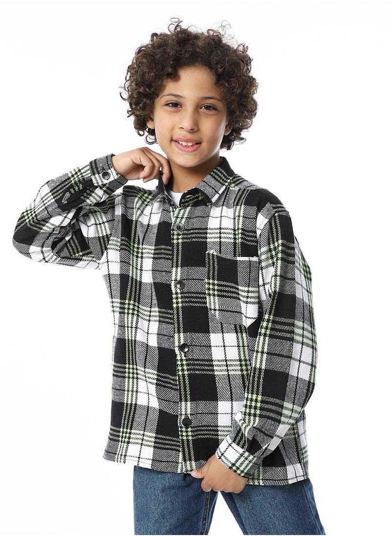 Master Jeans - Boys Casual Long Sleeves Shirt - Image 1