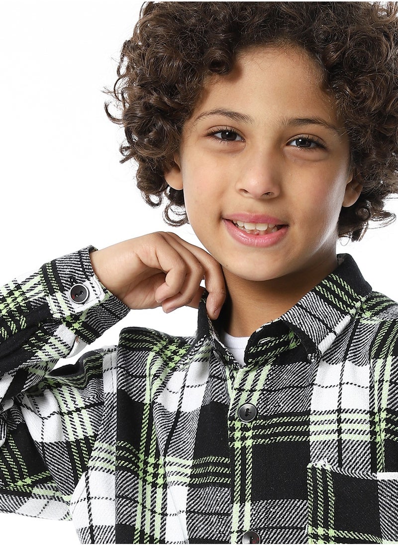 Master Jeans - Boys Casual Long Sleeves Shirt - Image 1