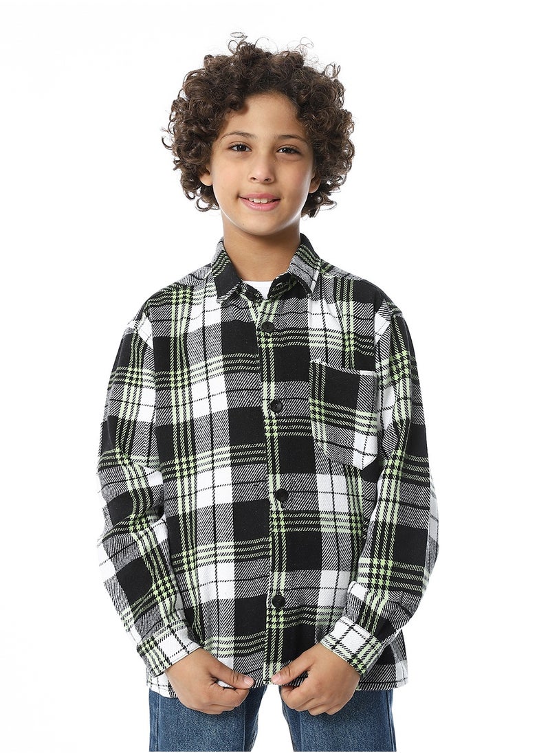 Master Jeans - Boys Casual Long Sleeves Shirt - Image 1