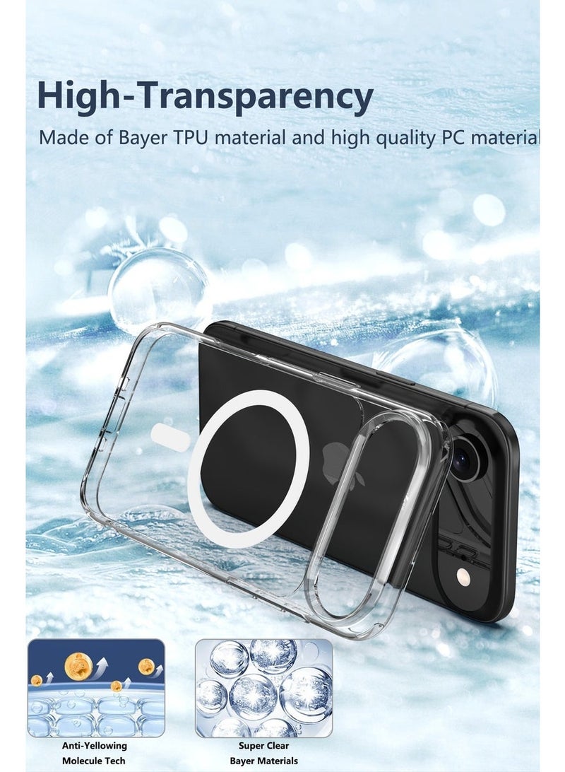 اس-توب جراب شفاف مغناطيسي لهاتف iPhone 17 AIR، متوافق مع MagSafe، مقاوم للاصفرار والخدوش، حماية فائقة من الصدمات بتصميم أنيق - Image 3