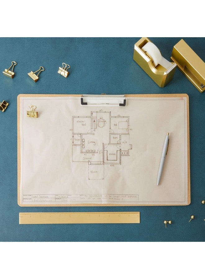 Juvale 4-Pack Extra Large 11X17 Clipboard, Horizontal Wooden Lap Boards, Wood Clip Board With Low Profile Clip For Drawing, Sketching, And Art Supplies, Landscape Layout, 3Mm Thickness - Image 2