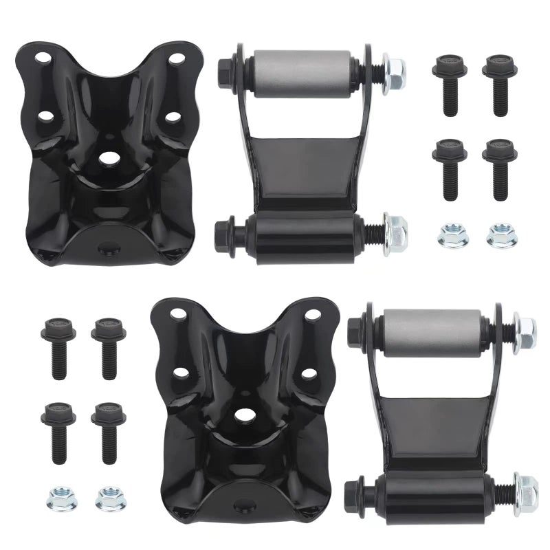 Rear Leaf Spring Shackles Hanger Brackets Repair Kit Fit For 19862011 Ford Ranger19942010 Mazda B2300B3000B40019982001 Mazda B2500Replaces722001 722010