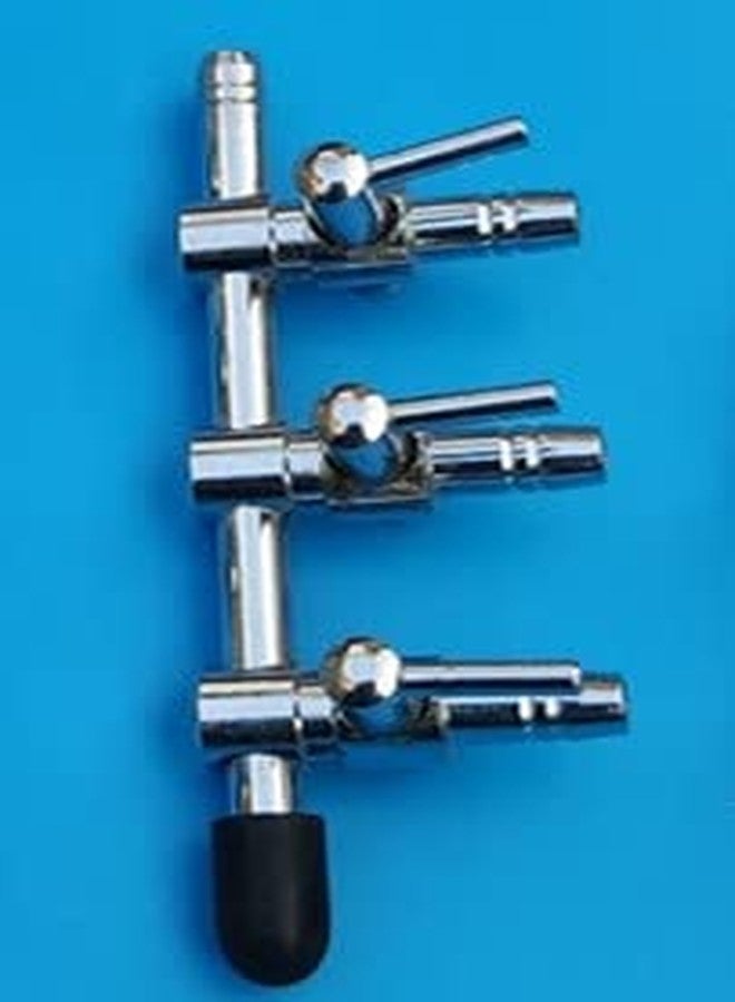 bnafes صمام تحكم في خط الهواء لحوض السمك من الكروم المعدني، قطعتان، من BNAFES، ثلاثي الاتجاهات، صنبور هواء، موزع هواء - Image 5