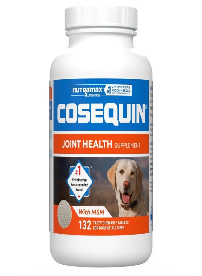 Nutramax Laboratories Nutramax Cosequin for Dogs Joint Health Supplement, Contains Glucosamine for Dogs, Plus Chondroitin and MSM, Supports Healthy Joints, For All Breeds and Sizes, Chewable Tablets, 132 Count - Image 1