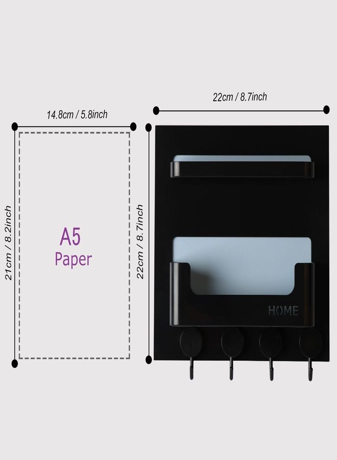 EHKIT Updated Bedside Shelf Phone Holder Organizer Stick on Wall Mount Hole-Free Removable Tape - Image 3