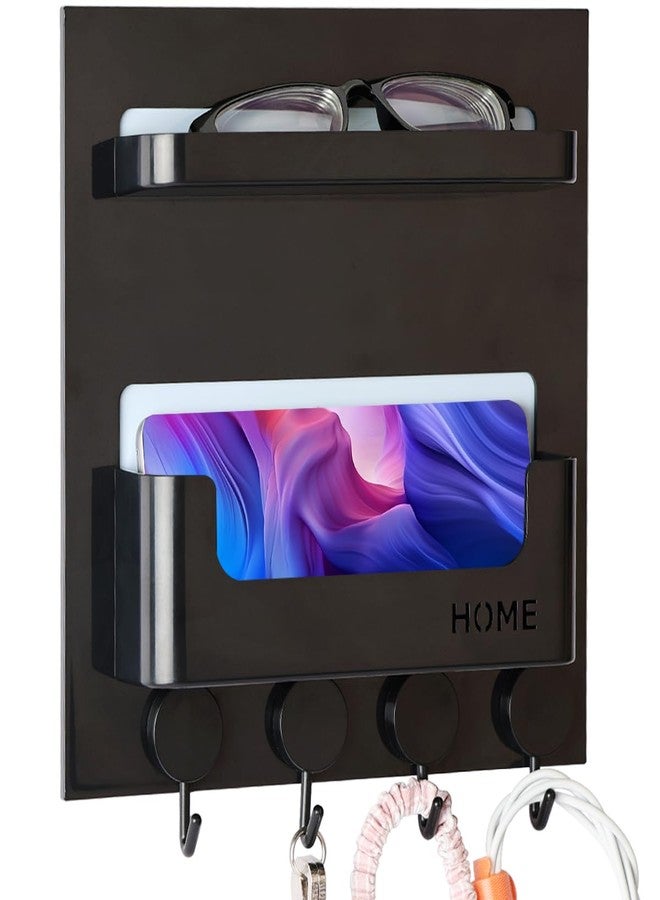 EHKIT Updated Bedside Shelf Phone Holder Organizer Stick on Wall Mount Hole-Free Removable Tape - Image 1