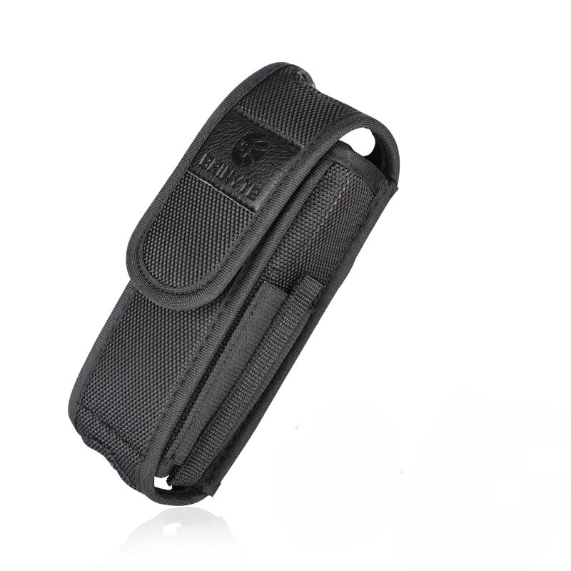 Brinyte Tactical Flashlight Pouch Holster, Rotatable Flashlight Holder Belt Clip Tactical Torch Carry Case with 360 Degree Reel Clip,Compatible for Brinyte PT16 Tactical Light - Image 1