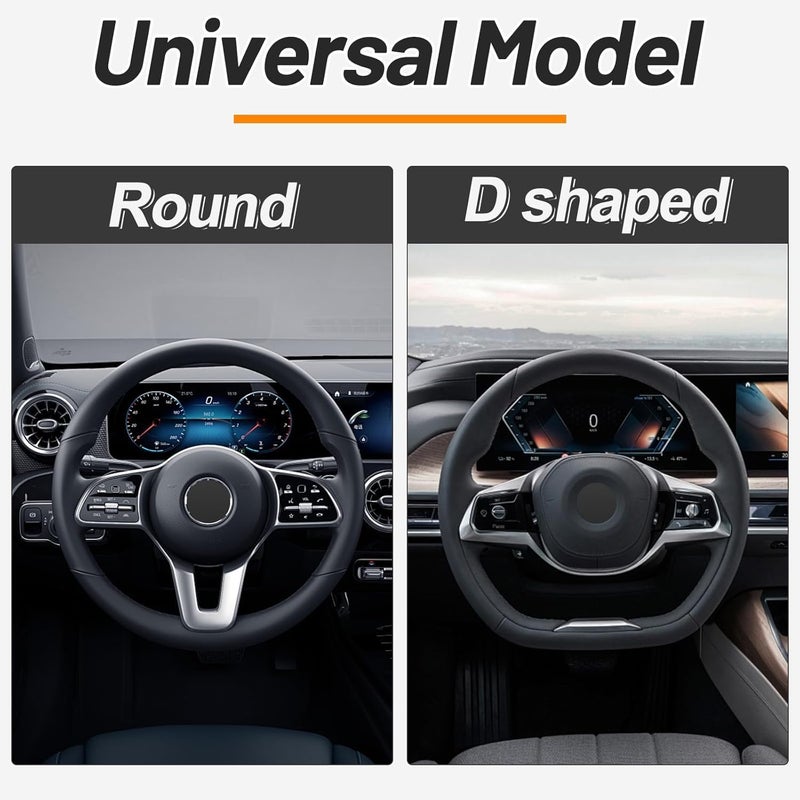 KAFEEK Elastic Stretch Steering Wheel Cover 15 Inch, Breathable Ice Silk Microfiber, Non-Slip Grip, Warm in Winter and Cool in Summer, Odorless, Car Accessories Fit Cars, SUVs, Light Blue - Image 4