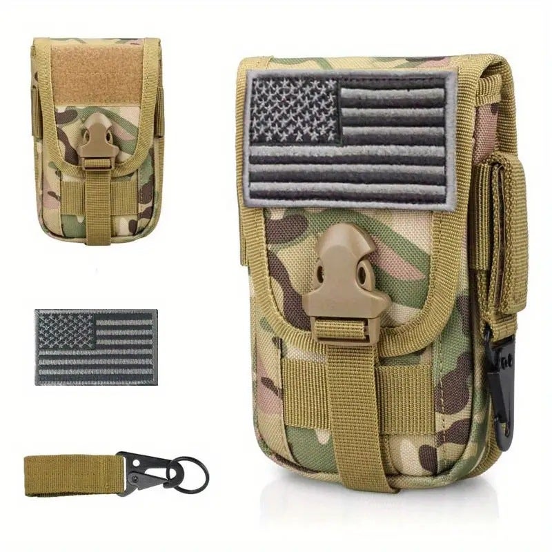 Multifunctional Sports Running Phone Bag Vertical Style Business Card Holder Military Tactical Molle Phone Bag Waist Bag - Image 5