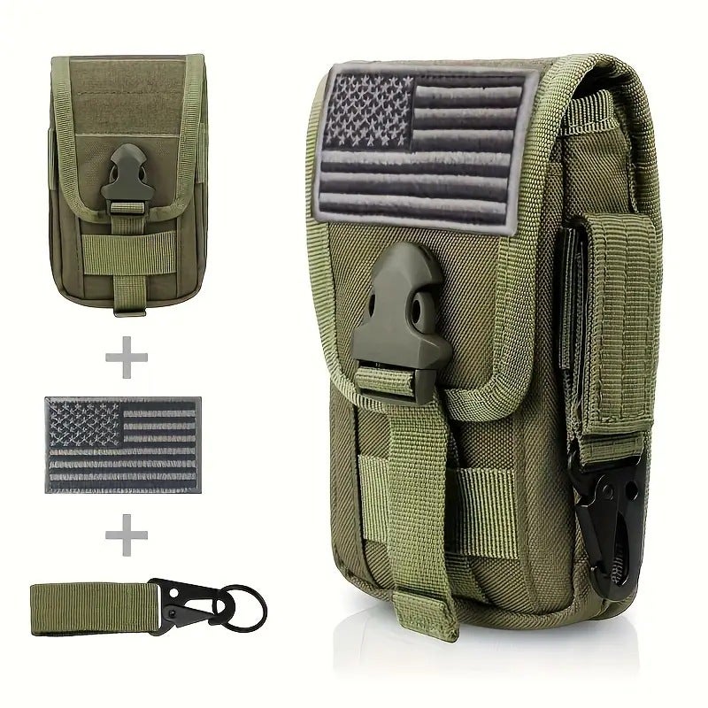 Multifunctional Sports Running Phone Bag Vertical Style Business Card Holder Military Tactical Molle Phone Bag Waist Bag - Image 3
