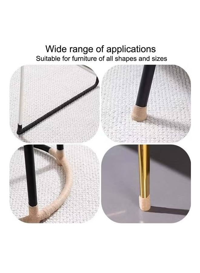 جوارب أرجل الأثاث - واقيات أرجل الكراسي للأرضيات الخشبية والبلاط - أغطية كراسي مانعة للانزلاق - تقلل الضوضاء - عبوة من 4 قطع - Image 4