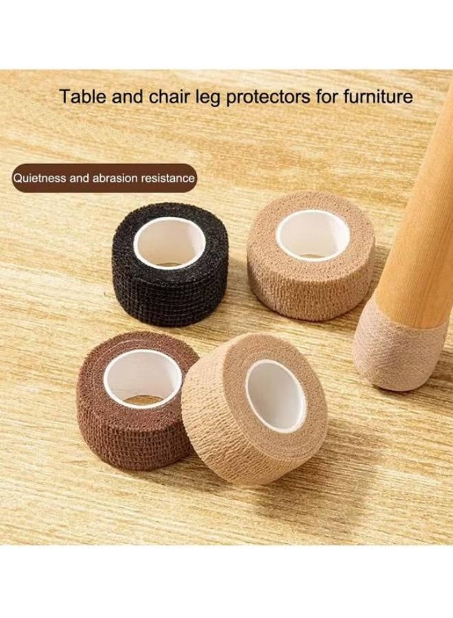 جوارب أرجل الأثاث - واقيات أرجل الكراسي للأرضيات الخشبية والبلاط - أغطية كراسي مانعة للانزلاق - تقلل الضوضاء - عبوة من 4 قطع - Image 2