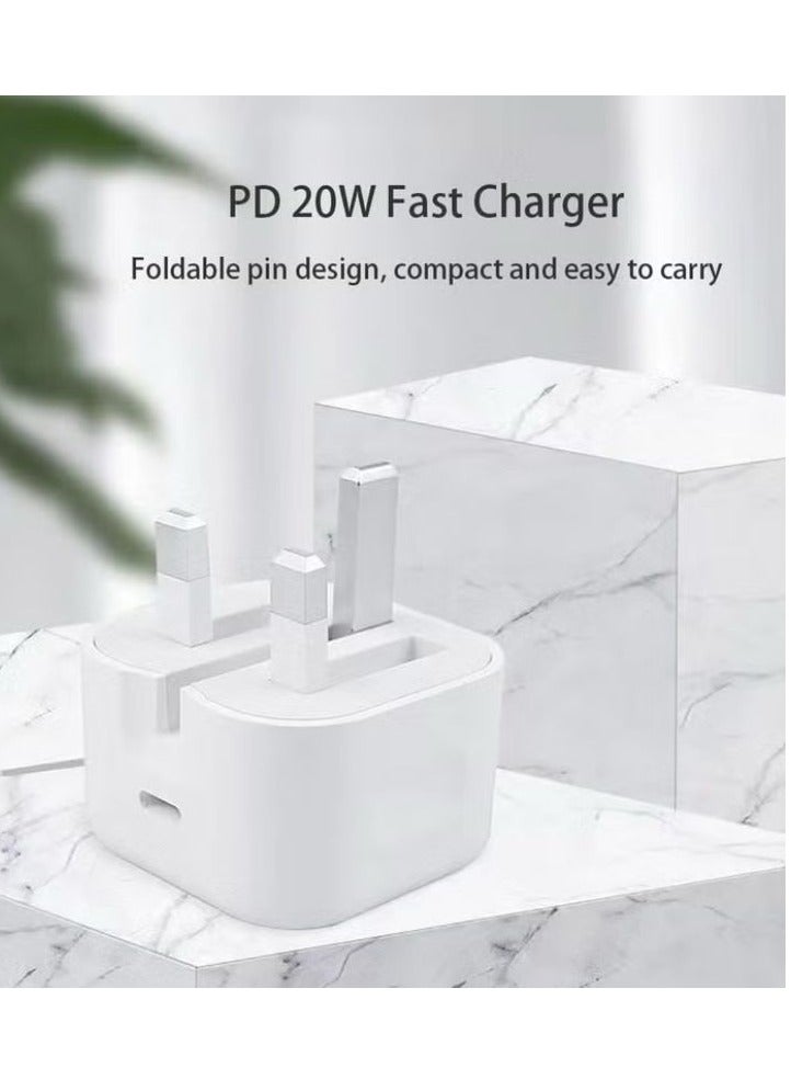 نيتو شاحن NITU NTC193 20 وات سريع PD بمنفذ USB C متوافق مع iPhone 16/15/14/14 Pro/14 Pro Max/13/12/SE2020/11/XR/XS Max/X/iPad - Image 3