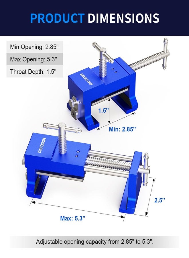 DAYDOOR Cabinet Clamps, Cabinet Clamps for Installing Cabinets, Cabinet Claw Clamps, Cabinet Face Frame Installation Clamps, 2 Pack, Blue - Image 4