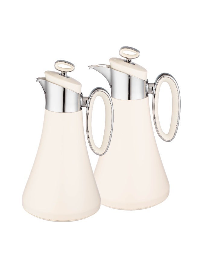 LOUVER Louvre Luxury Thermal Flask Set – 2-Piece Stainless Steel (1L + 1L) ✨☕❄️ - Image 2