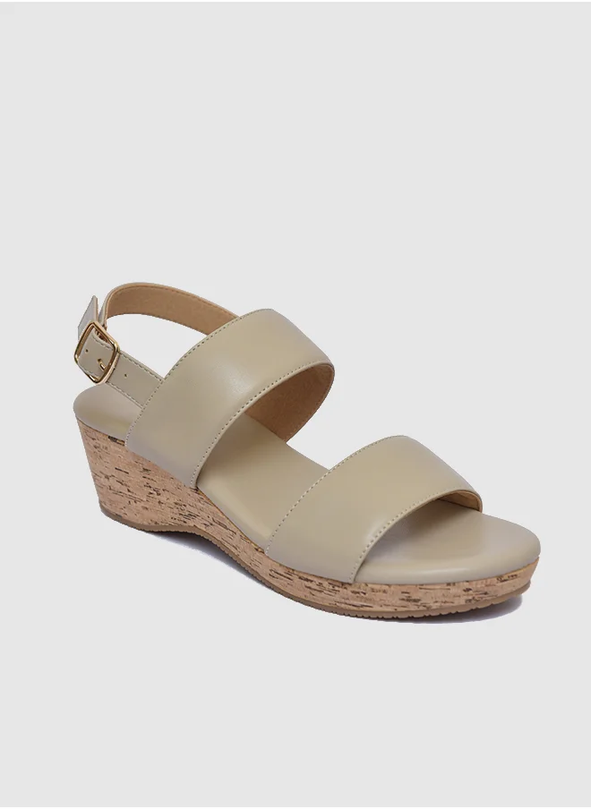 Vincci Ankle Strap Wedge Sandals