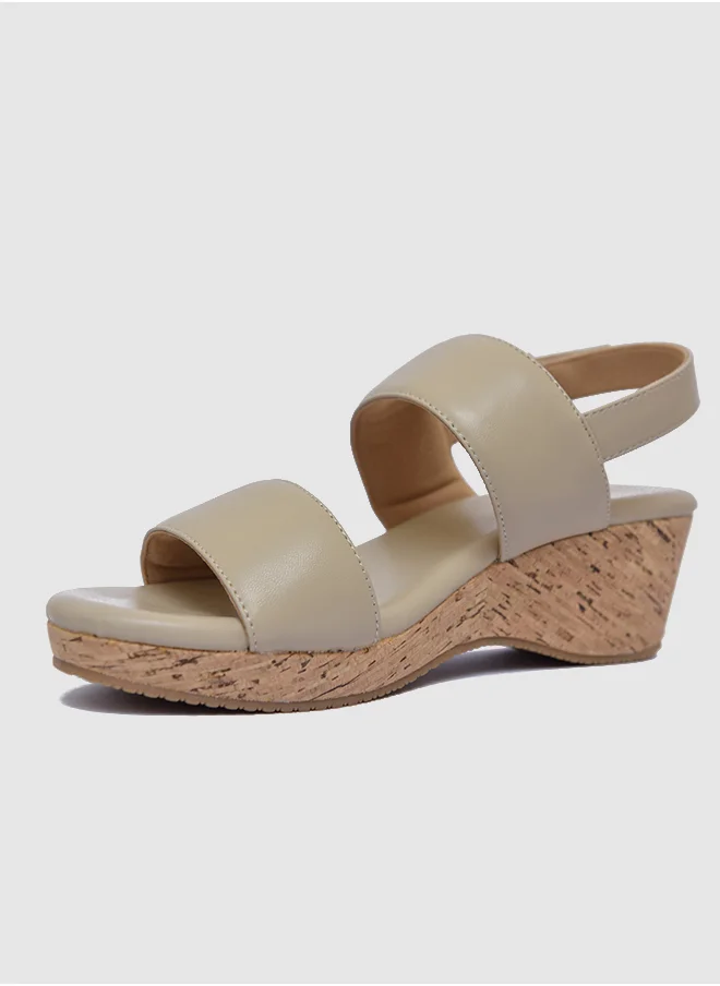 Vincci Ankle Strap Wedge Sandals