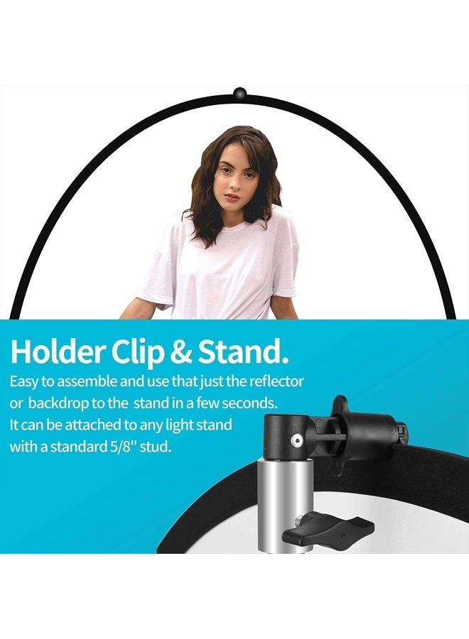 EMART Photography Green Screen Background Reflector Light Stand, 8.5ft Portable Light Reflector Holder Clamp for Reflector Diffuser, Disc Reflectors, Pop Up Backdrop, Photo and Video Studio - Image 2