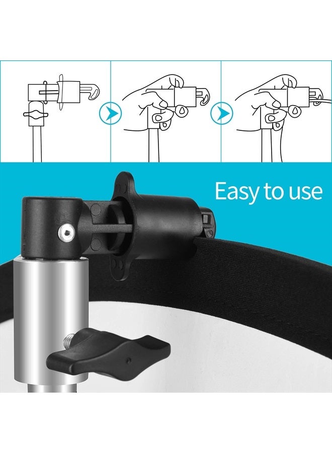 EMART Photography Green Screen Background Reflector Light Stand, 8.5ft Portable Light Reflector Holder Clamp for Reflector Diffuser, Disc Reflectors, Pop Up Backdrop, Photo and Video Studio - Image 5