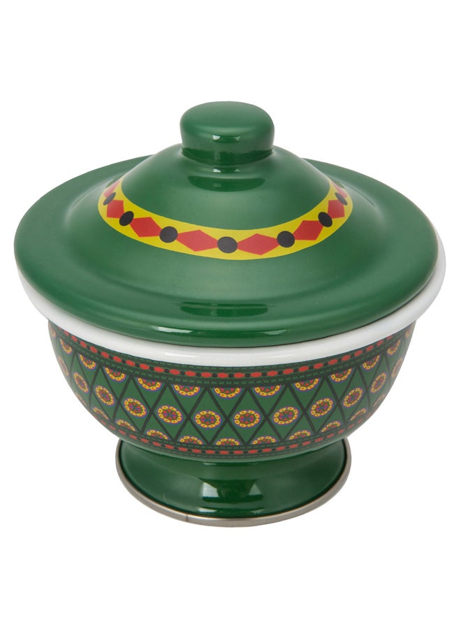 AL SANIDI Najdi inscription bowel, bowel with Lid - Image 1