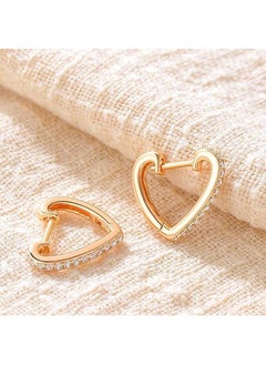 Mevecco Women Huggie Hoop Earrings Gold Ear Stud Cuff 14K Gold Filled Small Boho Beach Simple Delicate Handmade Hypoallergenic Jewelry Gift  - Image 5
