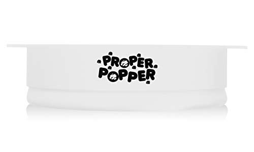 PROPER POPPER The Original Proper Popper Microwave Popcorn Popper, Silicone Popcorn Maker, Collapsible Bowl BPA Free & Dishwasher Safe - (White) - Image 4