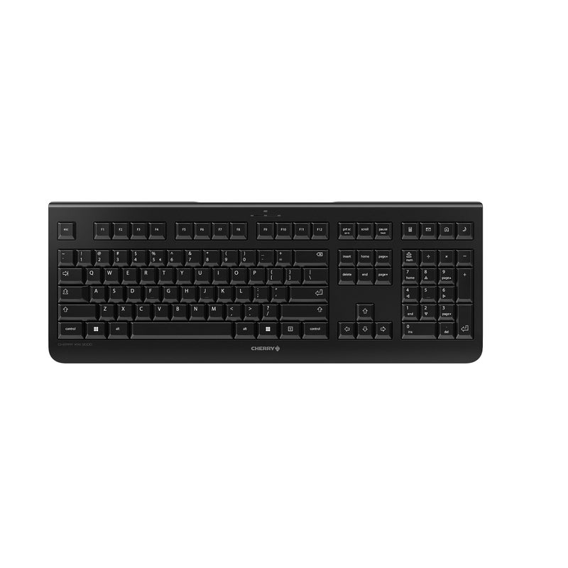 Cherry KW 3000 Wireless Quiet Full Size Keyboard for Windows and Mac. 2.4 Ghz Wireless Technology, Silent and Durable for Office and Personal Workpace - Image 1