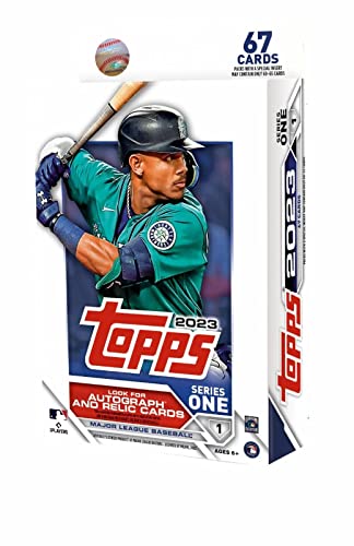 Topps 2023 Series 1 Baseball Hanger Box - 67 Cards, Includes Trading Cards & Insert Retail Inserts - Image 2