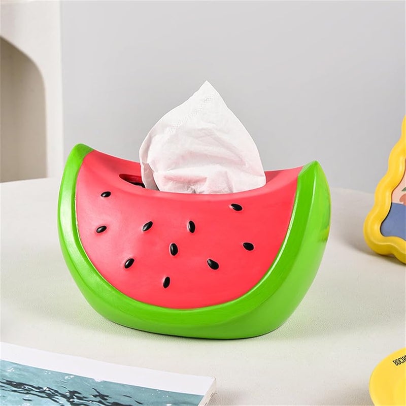 Watermelon Shaped Resin Tissue Box Holder Home Decoration For Living Room - Image 4