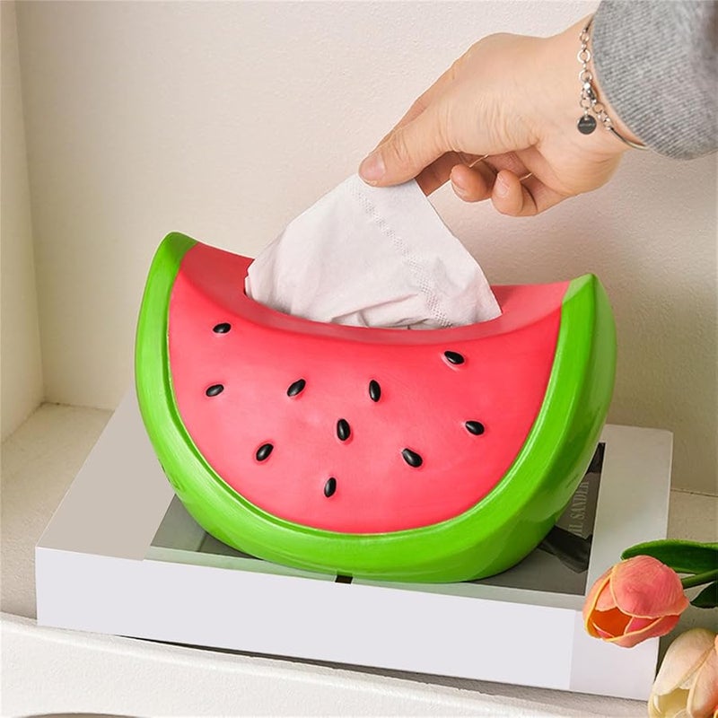 Watermelon Shaped Resin Tissue Box Holder Home Decoration For Living Room - Image 5
