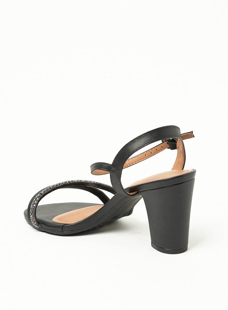 فيزانو صنادل بكعب عريض للنساء - صنادل أنيقة بكعب عالٍ للارتداء اليومي - Image 3