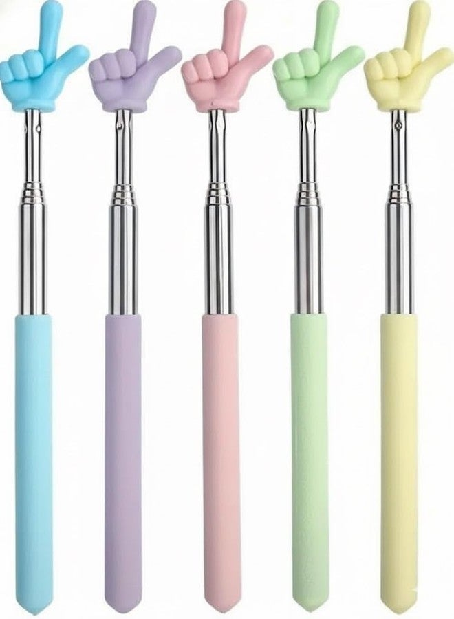 Woffely Telescopic Finger Pointer Stick | 2-in-1 Hand Pointer & Back Scratcher | Stainless Steel Teaching Aid (Pack of 1) - Image 1